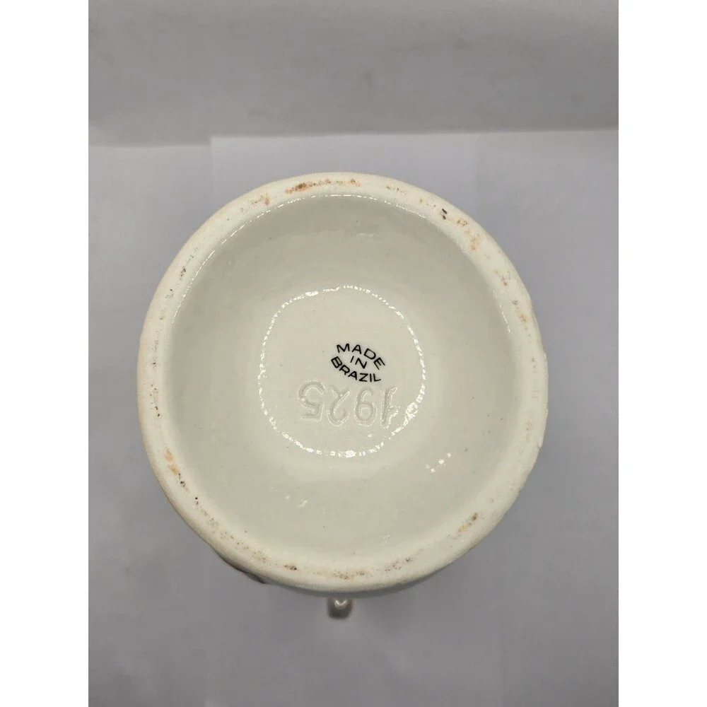 Lusterware Brazilian Vase Porcelain Double Handle Vintage French Country Cottage